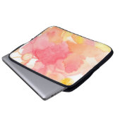 Rosa Computer-Mit Blumenkasten Laptopschutzhülle (Vorne Knopf)