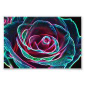 Rosa con efecto abstracto fotodruck (Vorne)