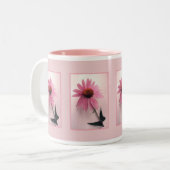 Rosa Coneflower Tasse (Vorderseite Links)