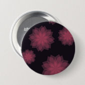 Rosa, cool, trendige, moderne Abstraktion der Blum Button (Vorne & Hinten)
