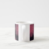 Rosa, cool, trendige, moderne Abstraktion der Blum Espressotasse (Rückseite)