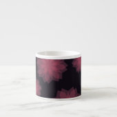Rosa, cool, trendige, moderne Abstraktion der Blum Espressotasse (Vorderseite)