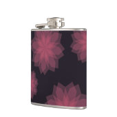 Rosa, cool, trendige, moderne Abstraktion der Blum Flachmann (Links)