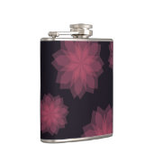 Rosa, cool, trendige, moderne Abstraktion der Blum Flachmann (Rechts)