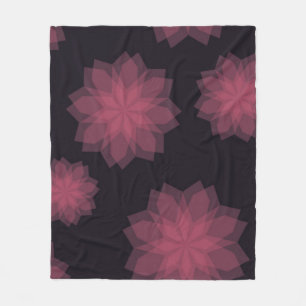 Rosa, cool, trendige, moderne Abstraktion der Blum Fleecedecke