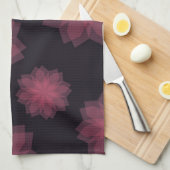Rosa, cool, trendige, moderne Abstraktion der Blum Geschirrtuch (Viertel Falte)