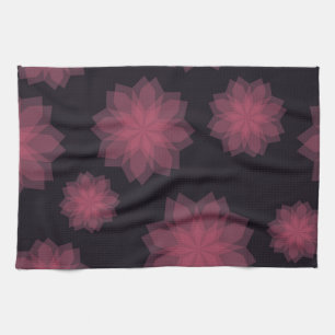 Rosa, cool, trendige, moderne Abstraktion der Blum Geschirrtuch
