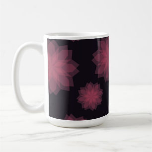 Rosa, cool, trendige, moderne Abstraktion der Blum Kaffeetasse