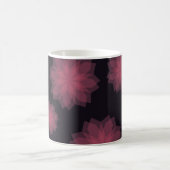 Rosa, cool, trendige, moderne Abstraktion der Blum Kaffeetasse (Mittel)