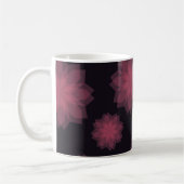Rosa, cool, trendige, moderne Abstraktion der Blum Kaffeetasse (Links)