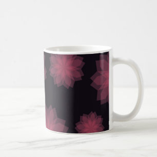 Rosa, cool, trendige, moderne Abstraktion der Blum Kaffeetasse