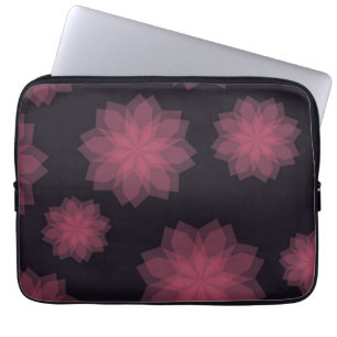Rosa, cool, trendige, moderne Abstraktion der Blum Laptopschutzhülle