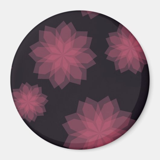Rosa, cool, trendige, moderne Abstraktion der Blum Magnet (Vorne)