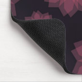 Rosa, cool, trendige, moderne Abstraktion der Blum Mousepad (Ecke)