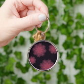 Rosa, cool, trendige, moderne Abstraktion der Blum Schlüsselanhänger (Hand)