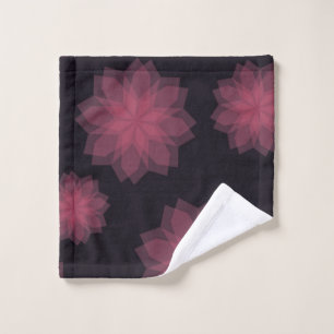 Rosa, cool, trendige, moderne Abstraktion der Blum Waschlappen