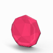 Rosa, coole, einzigartige, trendige Dreieck-Abbild Fotoblock (Rechts)