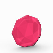 Rosa, coole, einzigartige, trendige Dreieck-Abbild Fotoblock (Links)