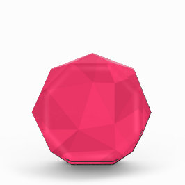 Rosa, coole, einzigartige, trendige Dreieck-Abbild Fotoblock