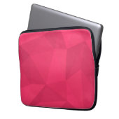 Rosa, coole, einzigartige, trendige Dreieck-Abbild Laptopschutzhülle (Vorderseite Links)