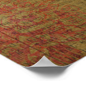 Rosa & Copper Giraffen Art Poster (Ecke)
