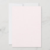 Rosa Coquette Arch Spring Wildblume Babydusche Einladung (Rückseite)