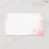 Rosa Coquette Ballerina Kinderdusche Windschutzsch Begleitkarte (Rückseite)