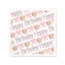 Rosa Coquette Bears und Ribbons