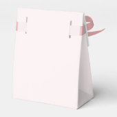 rosa Coquette Bogen Custom Geschenkschachtel (Rückseite)