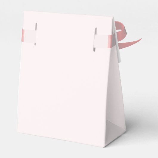 rosa Coquette Bogen Custom Geschenkschachtel (Rückseite)