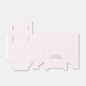 rosa Coquette Bogen Custom Geschenkschachtel (Ungefaltet)