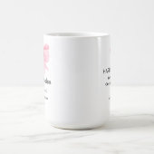 Rosa Coquette Bogen nicht mein Problem Kaffeetasse (Mittel)