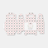 Rosa Coquette Bow | Abschluss Jahr Wappen Geschenkschachtel (Ungefaltet)