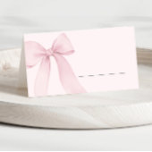 Rosa Coquette Bow Ausfüllen Platzkarte