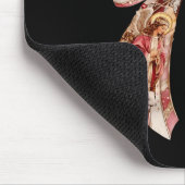 Rosa Coquette Bow Ba Mousepad (Ecke)