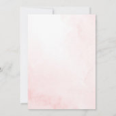 Rosa Coquette Bow Baby Girl Dusche Einladung (Rückseite)