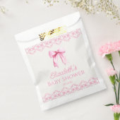 Rosa Coquette Bow Babydusche Geschenktütchen (Versiegelt)