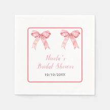 Rosa Coquette Bow Brautparty
