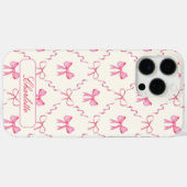 Rosa Coquette Bow Case-Mate iPhone Hülle (Rückseite (Horizontal))
