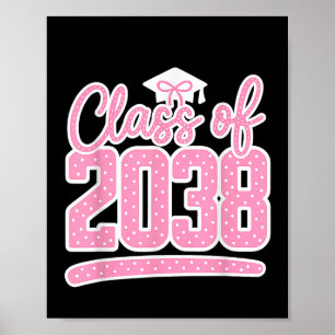 Rosa Coquette Bow Cl von 2038 wächst mit mir Kinde Poster