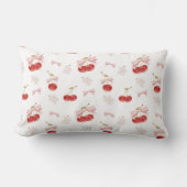 Rosa Coquette Bow Kirschraum Dekoration, Kirsche Lendenkissen (Vorderseite)