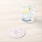 Rosa Coquette Bow Pastell Brautparty Brunch Untersetzer (Vor Ort)