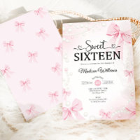 Rosa Coquette Bows 16 . Geburtstag