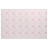 Rosa Coquette-Buchsen auf Sahne Stoff (Fat Quarter (45,7 x 55,9 cm))