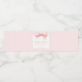 Rosa Coquette Bugtuy Duschwasser Flasche Wasserflaschenetikett (Einzelnes Label)