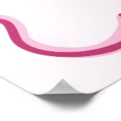 Rosa Coquette Cherry Cake Valentines Party Willkom Poster (Ecke)