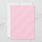 Rosa Coquette Ein Albernes GänserGirl 1. Geburtsta Einladung (Rückseite)