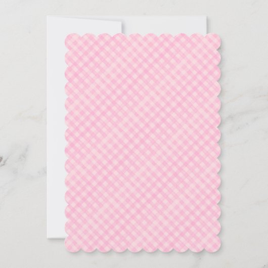 Rosa Coquette Ein Albernes GänserGirl 1. Geburtsta Einladung (Rückseite)