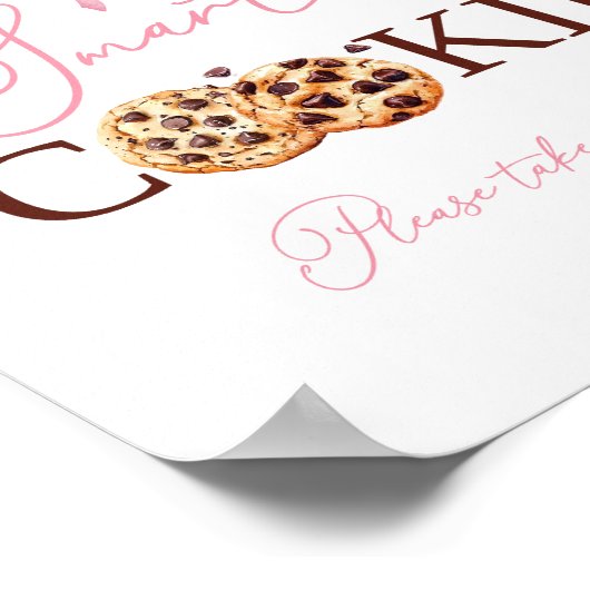 Rosa Coquette Ein Smart Cookie-Zeichen Poster (Ecke)