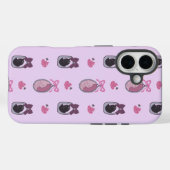 Rosa Coquette Kat iPhone 16 Fall Case-Mate iPhone Hülle (Rückseite (Horizontal))